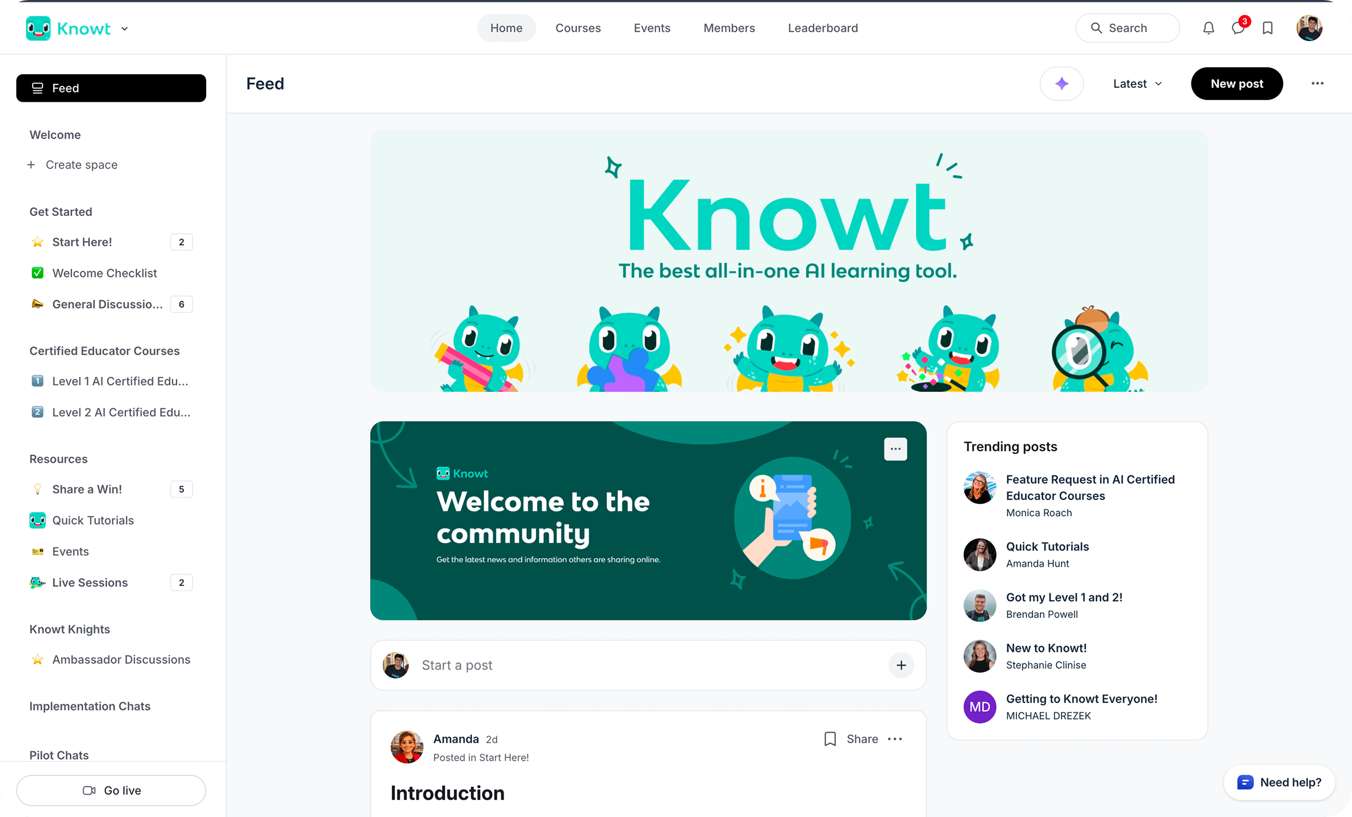 Knowt community platform