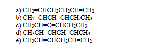 <p>which of the following dineses might react with bromine CCl4 to yeild 2,5-dibromo-3-hexene</p>
