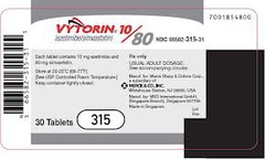 <p>ezetimebe + simvastatin</p><p>take in evening</p><p>10mg/day</p>
