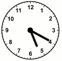 <p>It's 5:20</p>