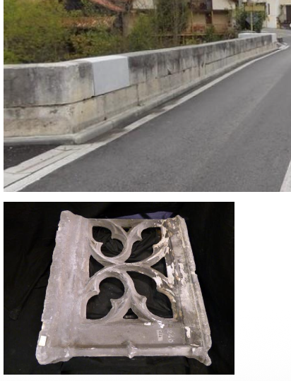 <p>dans les espaces ouvertes = élément de protection placé en bordure d’un vide (balcon, escalier, terrasse) pour empêcher les chutes, souvent constitué de barres, de panneaux ou de balustres.</p><ul><li><p>c’est une construction = parapet —> mur construit en exterieur (bordure de terrasse, d’un pont etc) + ouvrages —> fonction decorative (souvent ajourées)</p></li></ul><p></p>