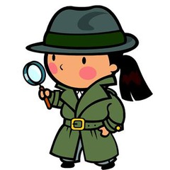 <p>the detective (female)</p>