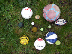 <p>The ball</p>