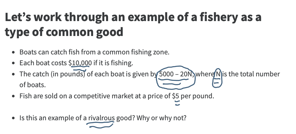 <p>How many boats maximize welfare from the fishery?</p>