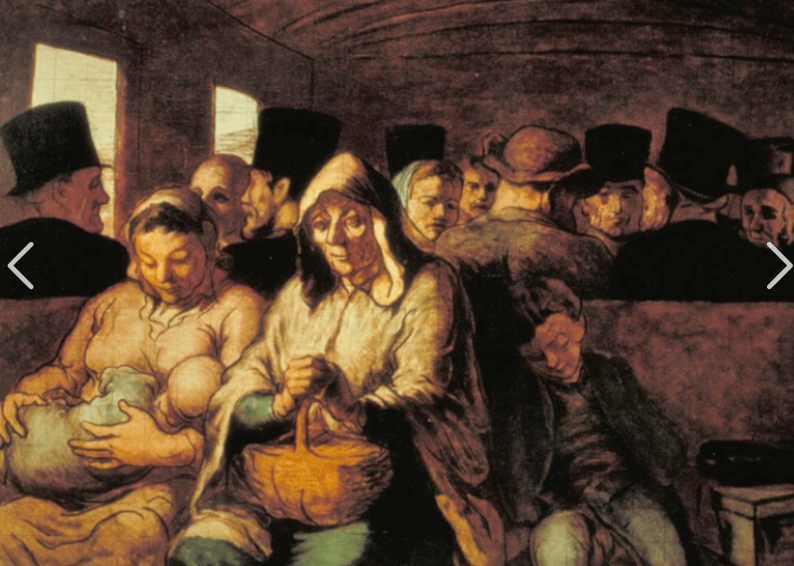 <p><span style="background-color: transparent;">Honoré Daumier, The Third-Class Carriage, 1862 (version is at MMA)</span></p>