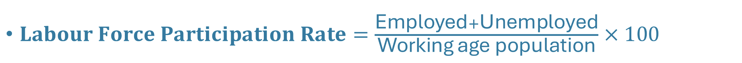 <p>The percentage of the working-age population that is either employed or unemployed </p>