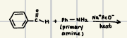 <p>What is the reaction product for this imine formation</p>