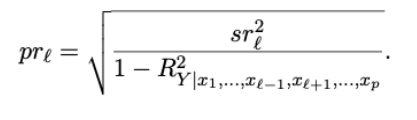 <p>= pr2</p><p>De samenhang tussen Y en een predictor nadat de invloed van alle andere predictoren uit beide variabelen is verwijderd.</p>