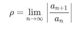 <p>Ratio Test when ρ > 1</p>