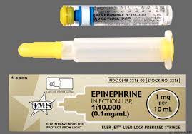 <p>Epinephrine - Anaphylaxis</p>