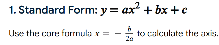 <p>Or the midpoint between two x-values that have the same y-value</p>