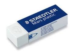 <p>гумка</p><p>지우개 좀 빌려주세요. = Please lend me an eraser.</p><p>필통 안에 지우개가 있어요. = There's an eraser in the pencil case.</p><p>----------------------------</p><p>Breaking down the word:</p><p>지우다 = "to erase/delete"</p><p>개 = a general noun-forming suffix (roughly "tool/thing that does X")</p>