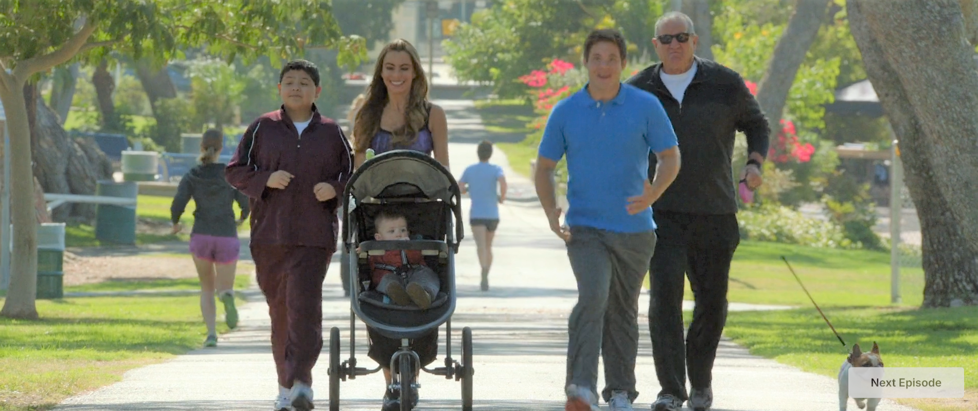 <p>promenade with family</p>