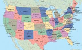 <p>Map displaying political boundaries; countries, counties, cities, parks, etc.</p>