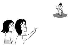<p>over there</p>