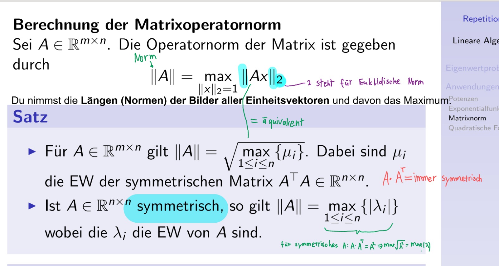 <p>Gibt die Abbildung mit der grössten (Standard)norm aller Einheitsvektoren</p>