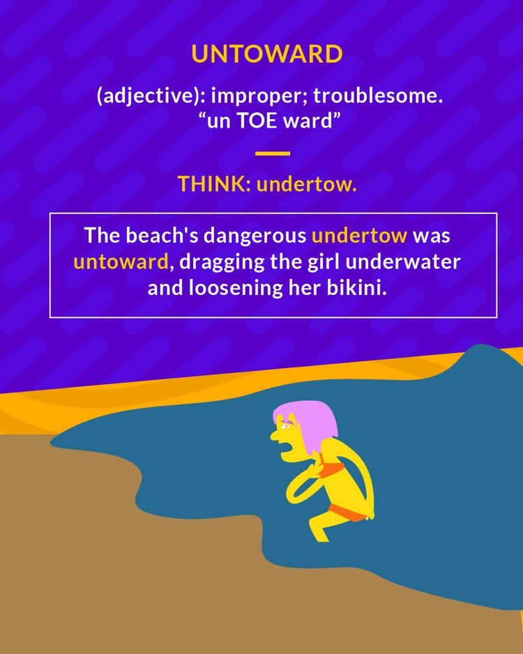 <p>improper, troublesome</p>
