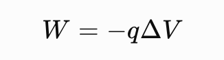 <p>True or False: The equation is used to calculate electric potential</p>