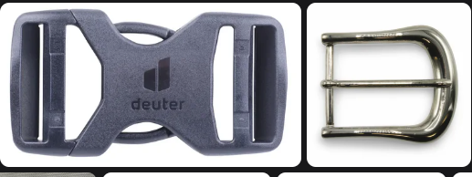 <p>What fastener secures a strap? (Noun)</p>