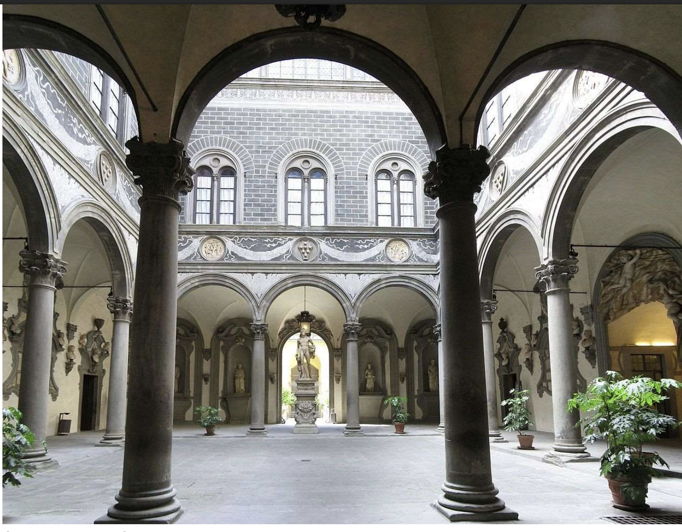 <p>Courtyard of Palazzo Medici </p>
