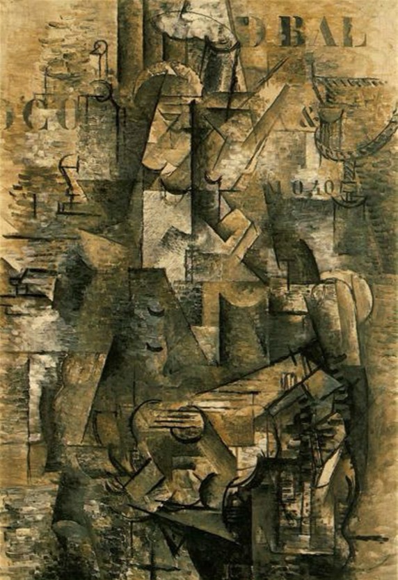 <p>Braque, The Portuguese, 1911</p>