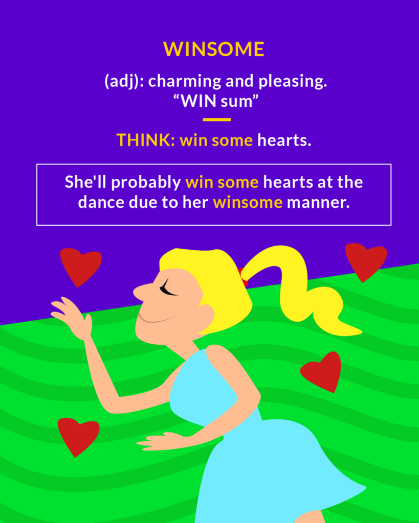 <p>charming, pleasing</p>