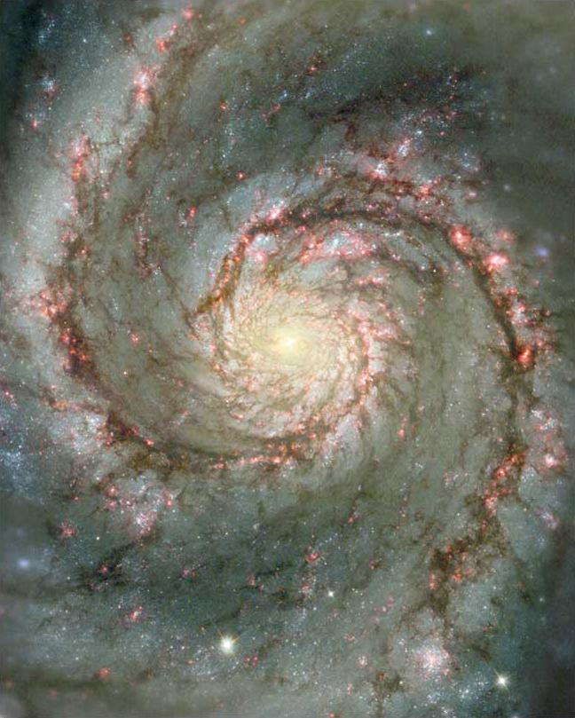 <p><span>Based on hydrogen emission, where is star formation occurring?&nbsp;</span></p>
