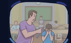 <p>To make someone feel ashamed or foolish by injuring their dignity and self-respect, especially publicly.</p>