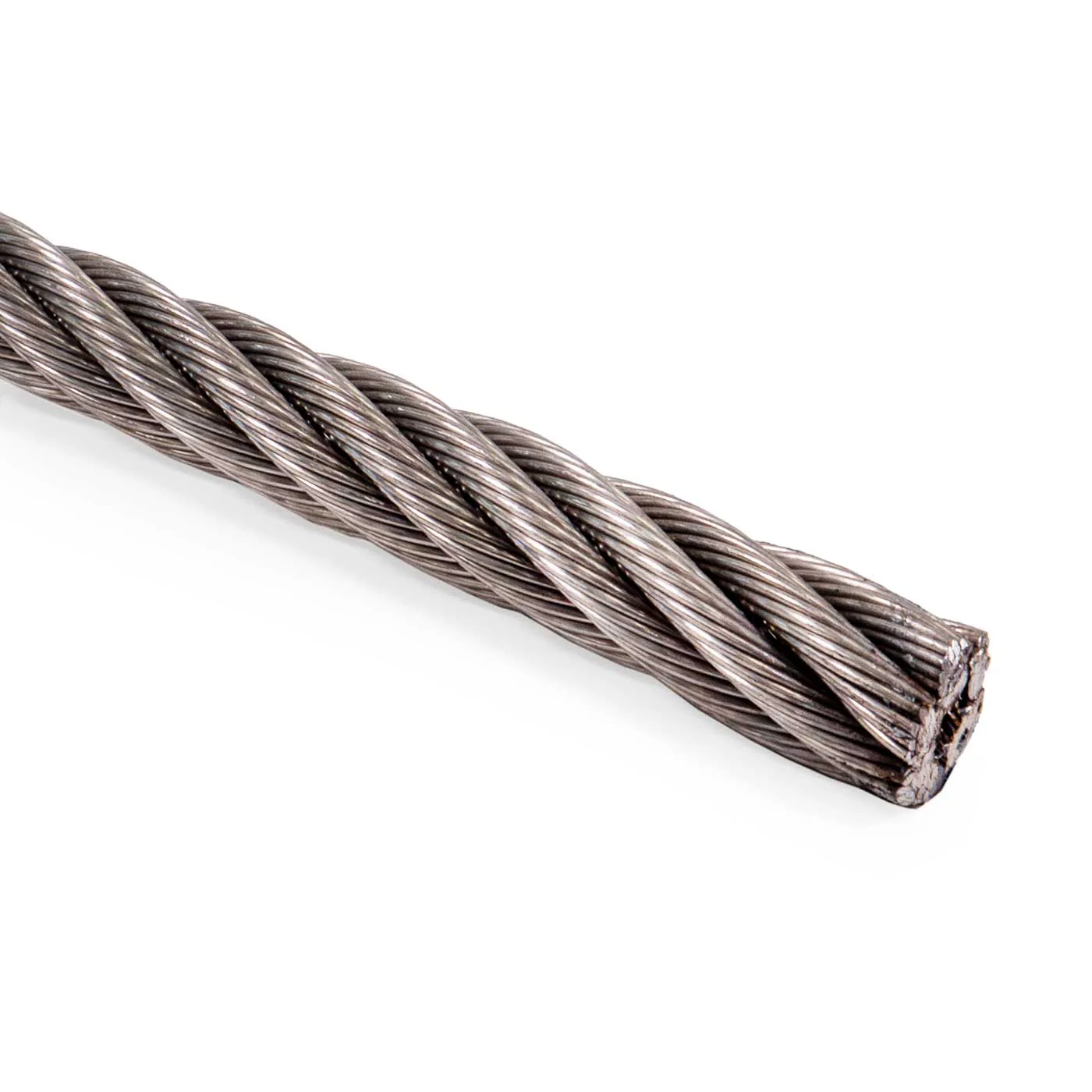 <p>Steel cable made of twisted wires, coiled or uncoiled like a hoop, used for lifting, towing, and heavy-duty rigging applications.</p>