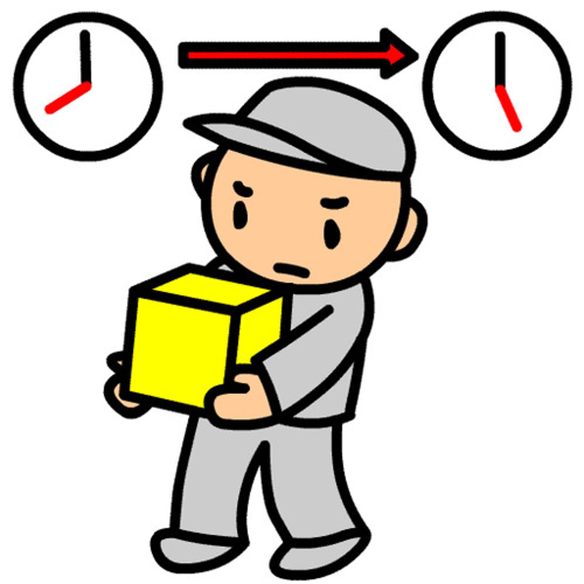 <p>to work [place で]</p>