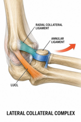 <p>Lateral Ulnar Collateral Ligament (LUCL).</p>