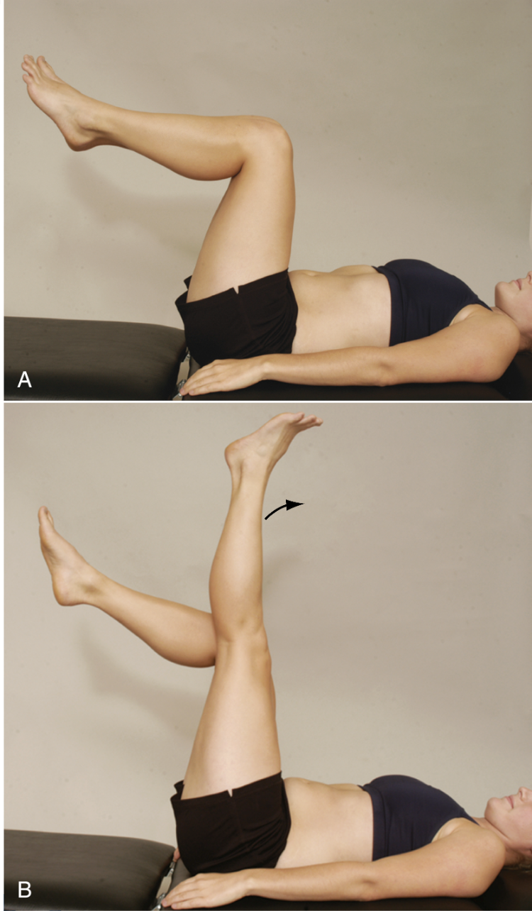 <p><strong>Purpose: </strong><span style="color: red;"><strong>Hamstring muscle length - MLT</strong></span><br></p><p><strong>How to Perform:</strong></p><ol><li><p>Pt supine with both hips and knees flexed to 90°</p></li><li><p>Pt may hold behind knees to stabilize hips</p></li><li><p>Pt actively extends one knee as far as possible while keeping hip at 90°</p></li></ol><p></p><p><strong>Positive Test:</strong> <span style="color: red;"><strong>Inability to extend knee within 20° of full extension</strong></span><br></p><p><strong>Interpretation:</strong></p><ul><li><p>The angle formed between the femur and tibia is called the popliteal angle</p></li></ul><ul><li><p>Normal = knee extends to within 20° of full extension</p></li></ul><p></p>
