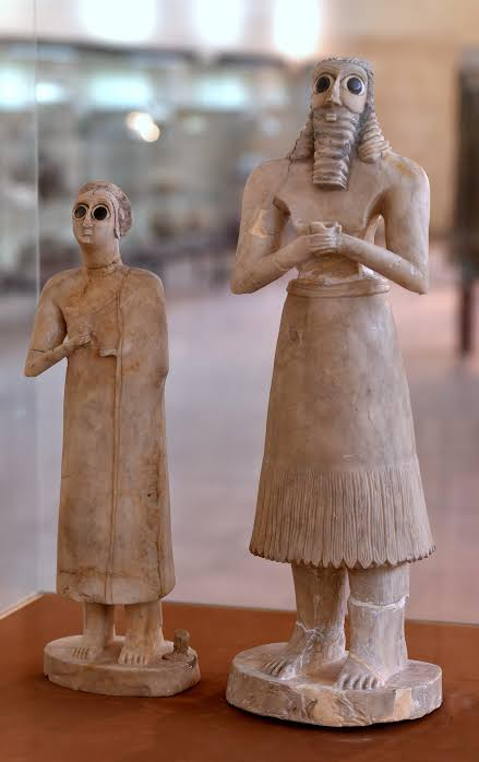 <p>Standing Worshippers from Tell Asmar Medium</p>