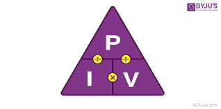 <p>To find the power, use the power triangle</p><ul><li><p>P = I V</p></li><li><p>I = P / V</p></li><li><p>V = P / I</p></li></ul><p></p>