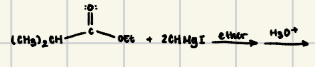 <p>How do you reduce esters with gringards?</p>