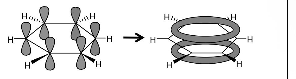 <p>Draw the delocalised structure (show the p orbitals)</p>