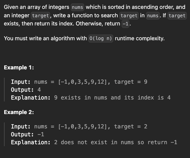 <p>binary search</p>