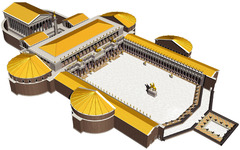 <p>A Roman public meeting place</p>