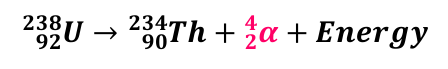 <p>PN → DN + α + energy</p>