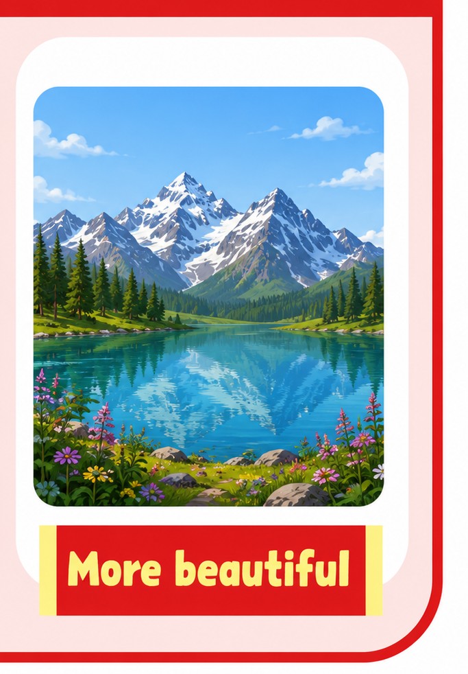<p>More beautiful </p>