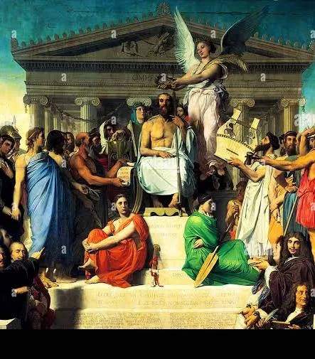 <p>apoteosi di omero</p>