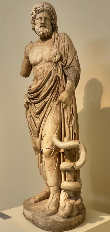 <p>Atributy: had, kaduceus</p>