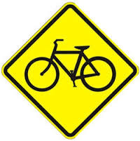 <p>be prepared o yield to bikers</p>