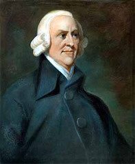 <p>Def: The "father of economics" who published "The Wealth of Nations." His book explains his view on free markets, division of labors, and decrease in interference from the government and how they work together to create a stronger society.</p>