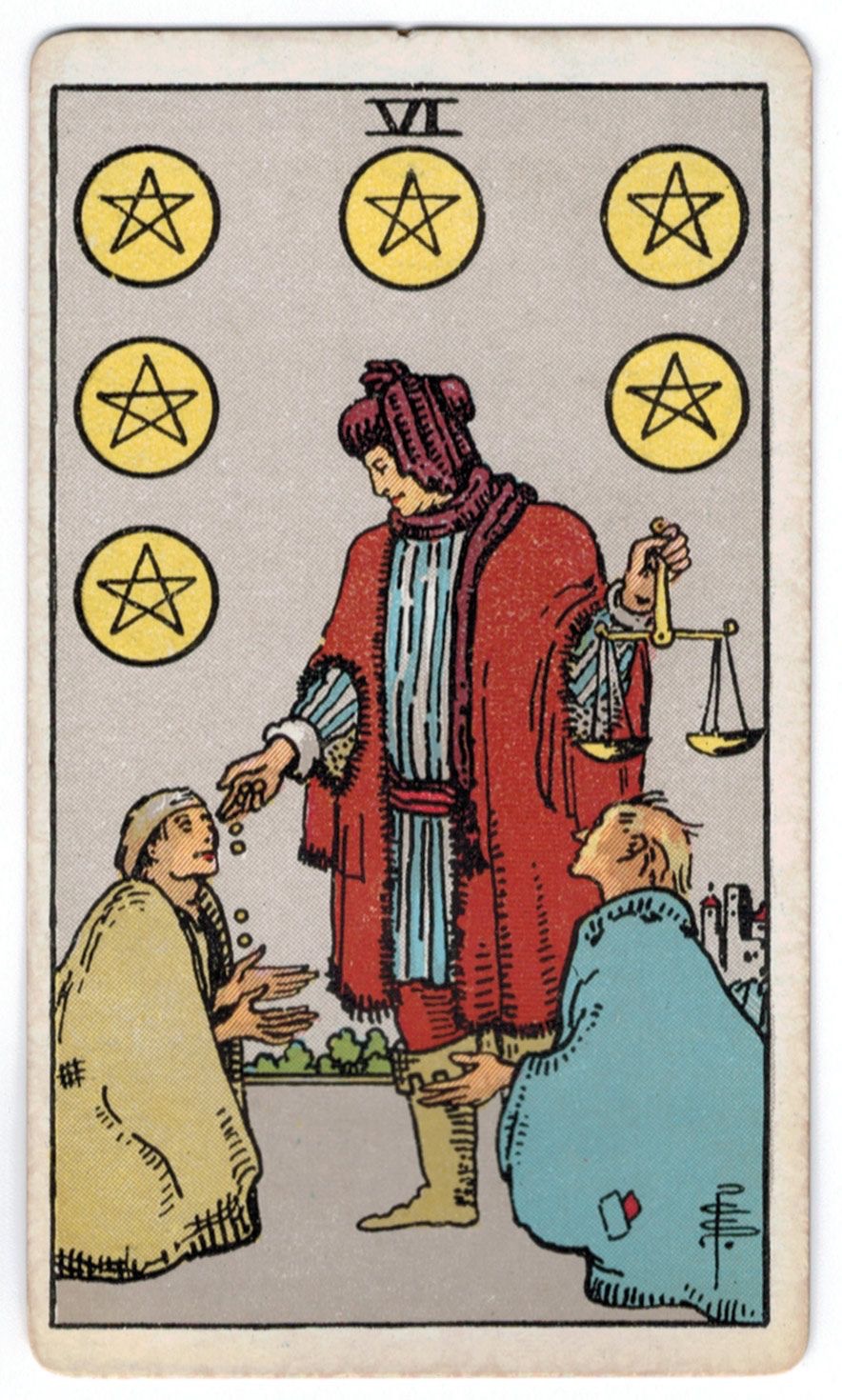 <p>Six of Pentacles</p>