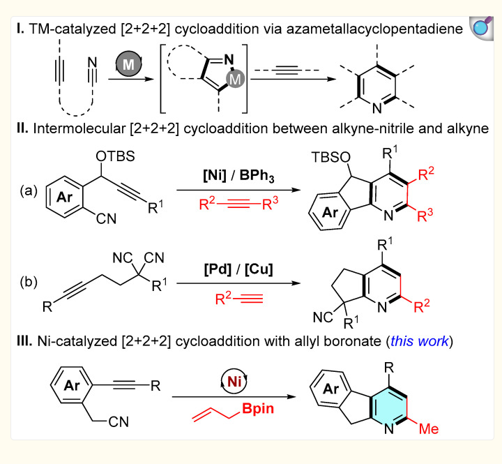 <p>Ni or Pd catalysis of alkynes with alkyne nitriles</p>