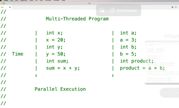 <p>Executing multiple tasks simultaneously on multiple cores</p>