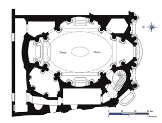 <p>- monestary </p><ul><li><p>not symmetrical </p></li><li><p>complec </p></li><li><p>open bc Sixtus 5th - stop sx Wokers </p></li></ul><p></p>