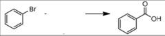 <p>Br replaced with carboxylic acid</p><p>nucleophilic addition of a grignard reagent to CO2</p>