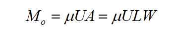 <p>U = average slip;</p><p>A = area of the fault ruptured; and</p><p>u = constant. </p>